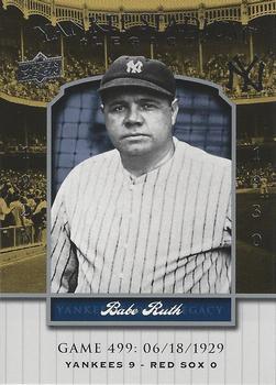 2008 Upper Deck Yankee Stadium Legacy #499 Babe Ruth Front