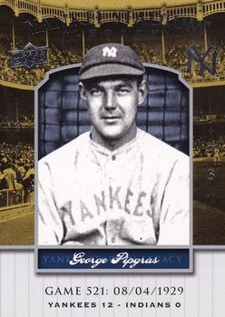 2008 Upper Deck Yankee Stadium Legacy #521 George Pipgras Front