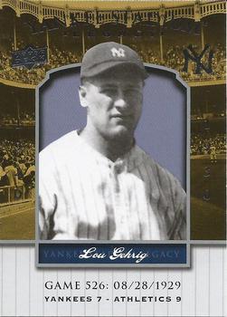 2008 Upper Deck Yankee Stadium Legacy #526 Lou Gehrig Front