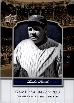 2008 Upper Deck Yankee Stadium Legacy #554 Babe Ruth Front