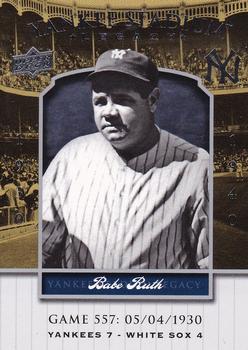 2008 Upper Deck Yankee Stadium Legacy #557 Babe Ruth Front