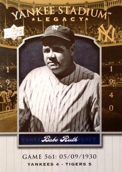 2008 Upper Deck Yankee Stadium Legacy #561 Babe Ruth Front