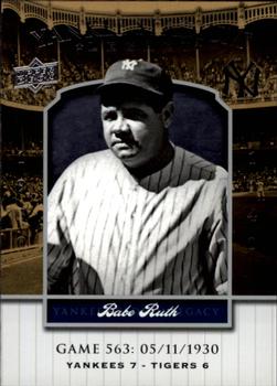2008 Upper Deck Yankee Stadium Legacy #563 Babe Ruth Front