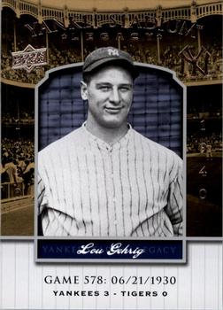 2008 Upper Deck Yankee Stadium Legacy #578 Lou Gehrig Front