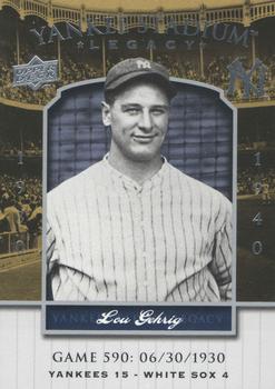2008 Upper Deck Yankee Stadium Legacy #590 Lou Gehrig Front