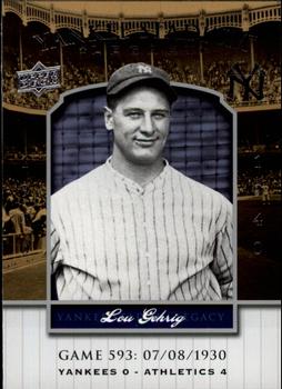 2008 Upper Deck Yankee Stadium Legacy #593 Lou Gehrig Front