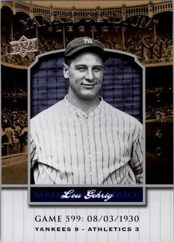 2008 Upper Deck Yankee Stadium Legacy #599 Lou Gehrig Front