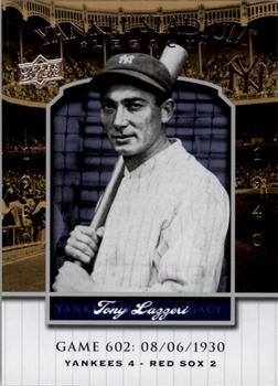 2008 Upper Deck Yankee Stadium Legacy #602 Tony Lazzeri Front