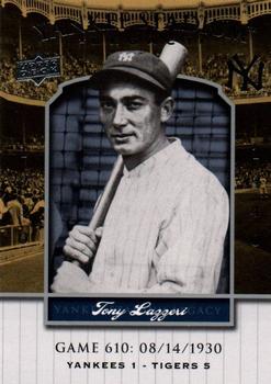 2008 Upper Deck Yankee Stadium Legacy #610 Tony Lazzeri Front