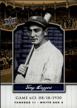 2008 Upper Deck Yankee Stadium Legacy #613 Tony Lazzeri Front