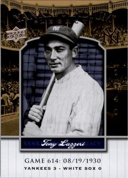 2008 Upper Deck Yankee Stadium Legacy #614 Tony Lazzeri Front