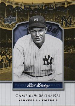 2008 Upper Deck Yankee Stadium Legacy #649 Bill Dickey Front