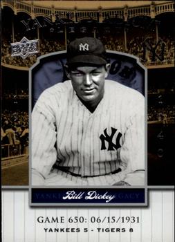 2008 Upper Deck Yankee Stadium Legacy #650 Bill Dickey Front