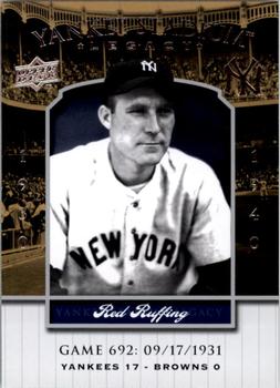 2008 Upper Deck Yankee Stadium Legacy #692 Red Ruffing Front