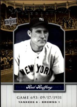 2008 Upper Deck Yankee Stadium Legacy #693 Red Ruffing Front