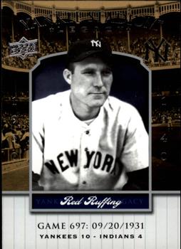 2008 Upper Deck Yankee Stadium Legacy #697 Red Ruffing Front