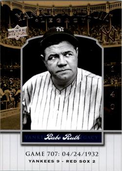 2008 Upper Deck Yankee Stadium Legacy #707 Babe Ruth Front