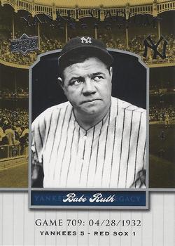 2008 Upper Deck Yankee Stadium Legacy #709 Babe Ruth Front