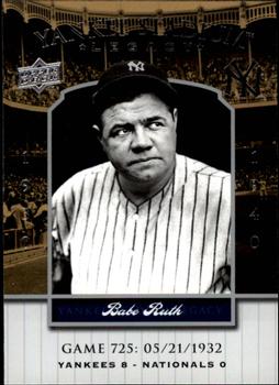 2008 Upper Deck Yankee Stadium Legacy #725 Babe Ruth Front