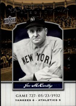 2008 Upper Deck Yankee Stadium Legacy #727 Joe McCarthy Front