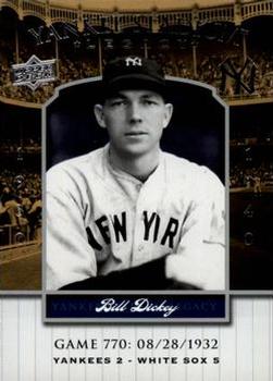 2008 Upper Deck Yankee Stadium Legacy #770 Bill Dickey Front