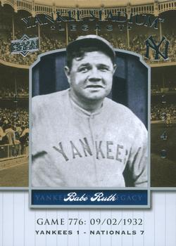 2008 Upper Deck Yankee Stadium Legacy #776 Babe Ruth Front