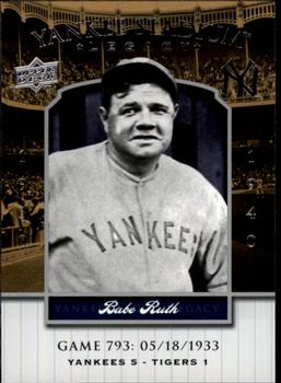 2008 Upper Deck Yankee Stadium Legacy #793 Babe Ruth Front
