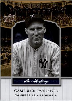 2008 Upper Deck Yankee Stadium Legacy #840 Red Ruffing Front