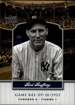 2008 Upper Deck Yankee Stadium Legacy #843 Red Ruffing Front