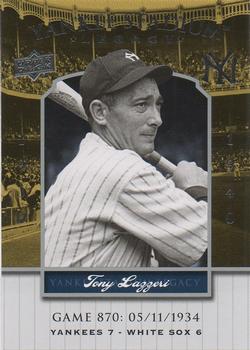 2008 Upper Deck Yankee Stadium Legacy #870 Tony Lazzeri Front