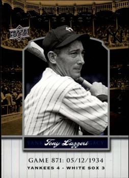 2008 Upper Deck Yankee Stadium Legacy #871 Tony Lazzeri Front