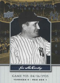 2008 Upper Deck Yankee Stadium Legacy #935 Joe McCarthy Front