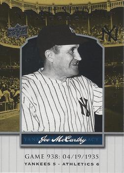2008 Upper Deck Yankee Stadium Legacy #938 Joe McCarthy Front