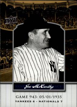 2008 Upper Deck Yankee Stadium Legacy #943 Joe McCarthy Front