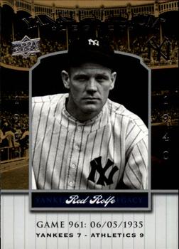 2008 Upper Deck Yankee Stadium Legacy #961 Red Rolfe Front