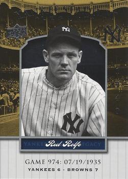 2008 Upper Deck Yankee Stadium Legacy #974 Red Rolfe Front