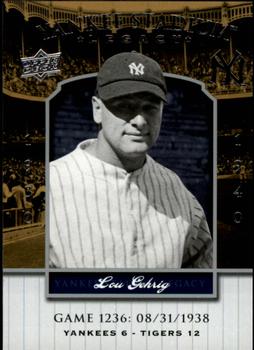 2008 Upper Deck Yankee Stadium Legacy #1236 Lou Gehrig Front