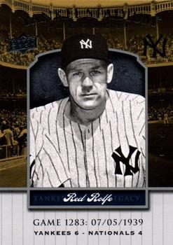 2008 Upper Deck Yankee Stadium Legacy #1283 Red Rolfe Front