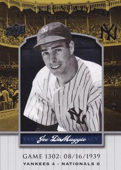 2008 Upper Deck Yankee Stadium Legacy #1302 Joe DiMaggio Front