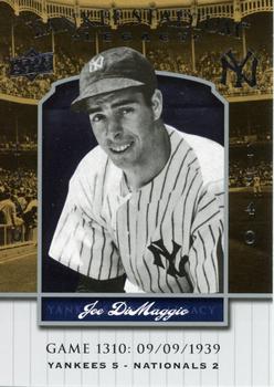 2008 Upper Deck Yankee Stadium Legacy #1310 Joe DiMaggio Front