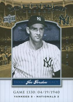 2008 Upper Deck Yankee Stadium Legacy #1330 Joe Gordon Front
