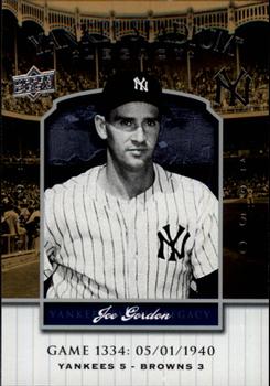 2008 Upper Deck Yankee Stadium Legacy #1334 Joe Gordon Front