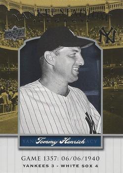 2008 Upper Deck Yankee Stadium Legacy #1357 Tommy Henrich Front