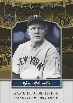 2008 Upper Deck Yankee Stadium Legacy #1383 Spud Chandler Front