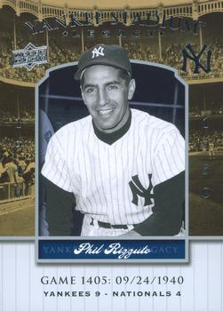 2008 Upper Deck Yankee Stadium Legacy #1405 Phil Rizzuto Front