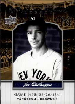 2008 Upper Deck Yankee Stadium Legacy #1438 Joe DiMaggio Front
