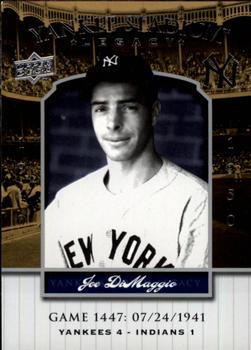 2008 Upper Deck Yankee Stadium Legacy #1447 Joe DiMaggio Front