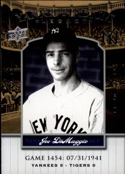 2008 Upper Deck Yankee Stadium Legacy #1454 Joe DiMaggio Front