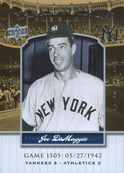 2008 Upper Deck Yankee Stadium Legacy #1505 Joe DiMaggio Front