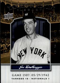 2008 Upper Deck Yankee Stadium Legacy #1507 Joe DiMaggio Front